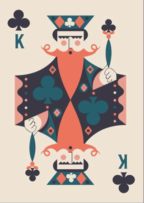 the king of spades is depicted in this illustration