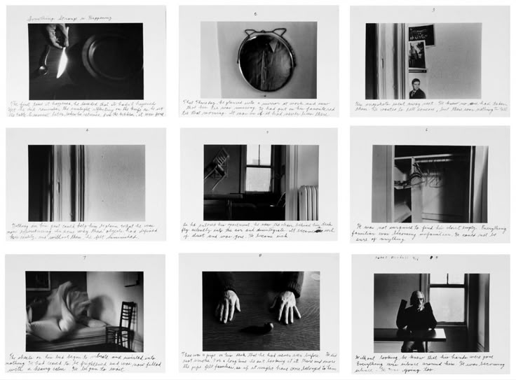 black and white photographs of hand gestures in various positions, with text describing the process