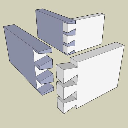 two pieces of white plastic are shown next to each other