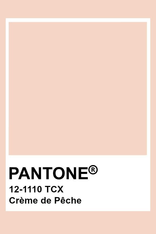 pantone's 12 - 11 - 10 tcx creme de peche