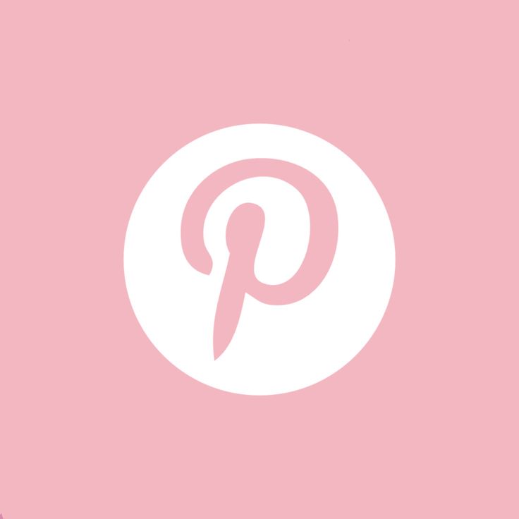 a pink and white pin logo with the word pin on it in front of a light pink background