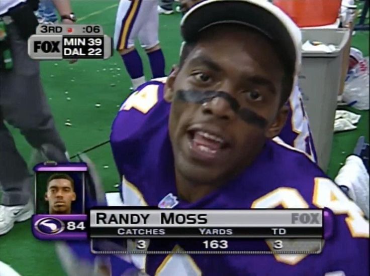 randy moss on fox sports's most legendary stat line in nfl history