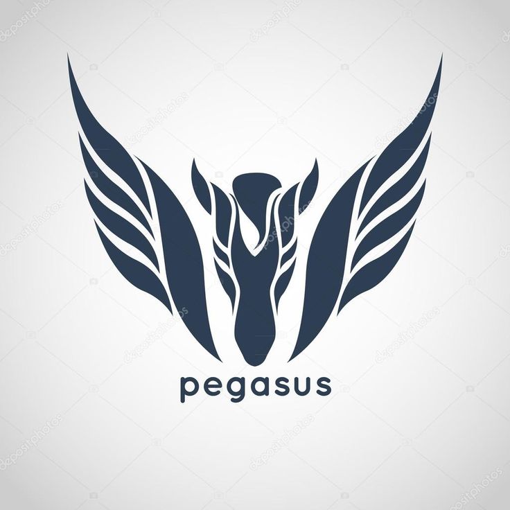 the logo for pegasus, an animal that is native in africa and asia