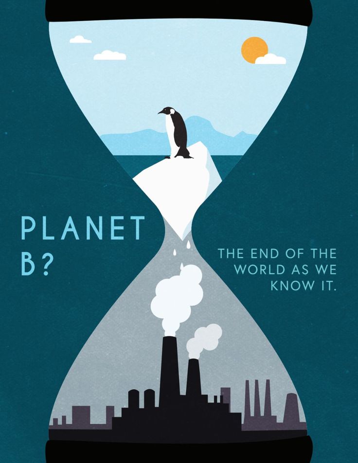 a penguin sitting on top of an hourglass with the words planet b2 in it