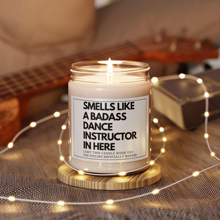 Looking for a funny dance teacher gift? This Smells Like A Badass Dance Instructor candle is for you!  Perfect for both men and women who work as a dance coach, own a dance studio business, or are the best dance teacher ever! Makes a great birthday gift, dance competition gift, Christmas gift, appreciation gift, thank you gift, and more! Packed with immersive aromas, these scented candles come in 9oz glass jars and are one size (2.8″ × 3.5") (7.1cm × 8.8cm).  Made with 100% natural soy wax blend Dance Competition Gifts, Candle Dance, Christmas Clothing Ideas, Dance Coach, Dance Teacher Gifts, Funny Dance, Dance Instructor, Dance Gifts, Coach Gift