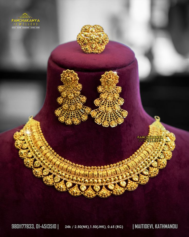 Gold Choker Necklace Indian Bridal Pendant, Gold Necklace Set Simple Indian, Gold Plated Bridal Necklace For Puja, 22k Gold Bridal Necklace With Peacock Design, Bridal Gold Jewellery Set, 22k Gold Hallmarked Bridal Necklace For Wedding, Neckless Gold Jewelry, Gold Sets Jewelry Indian Design, Gold Indian Bridal Jewelry