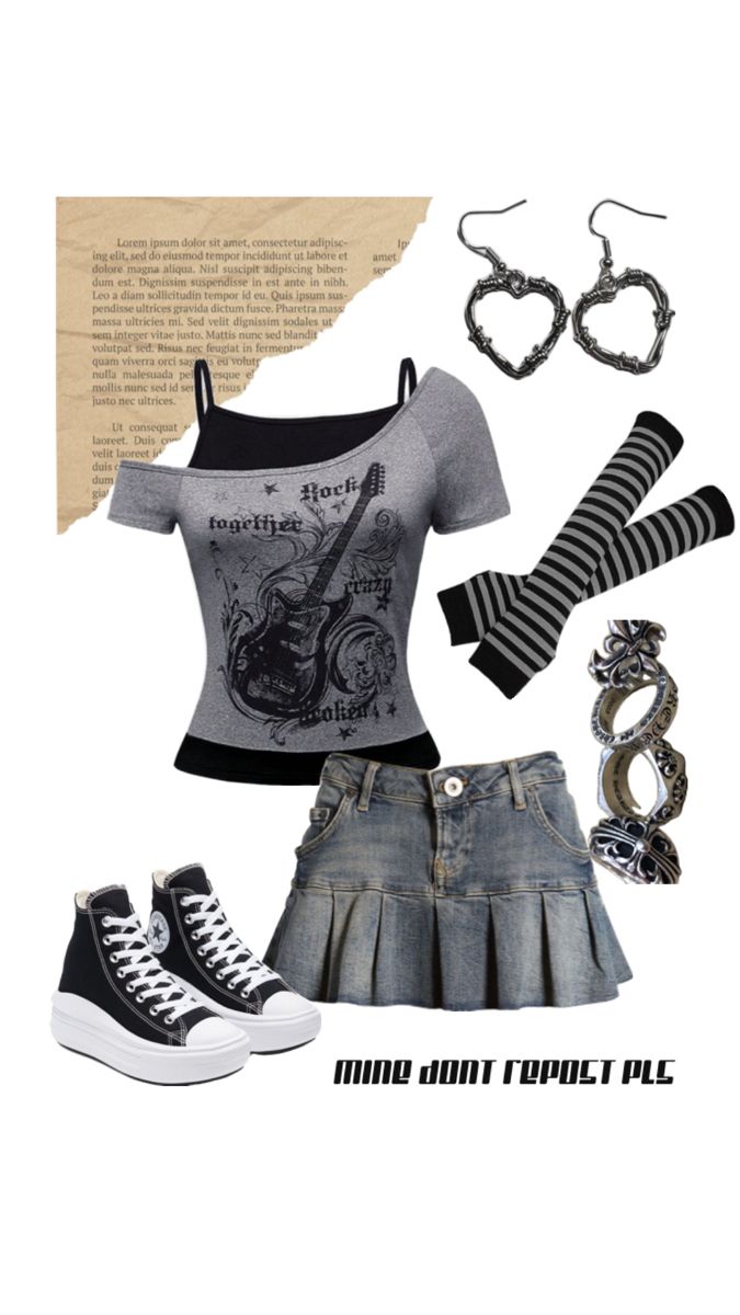 #grungeoutfits #outfits #y2k #grunge #converseoutfits #gloveoitfits #skirtoutfits #zb1 Y2k Clothes Grunge, Y2k Grunge School Outfits, Girly Grunge Outfits Fall, Nerdy Grunge Outfits, Grey Grunge Outfit, Y2k X Grunge, Y2k Blouse Outfit, Y2k Grunge Outfits Female, Grungey2k Outfits