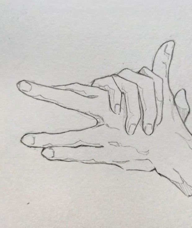 a pencil drawing of a hand reaching out to touch someone's hand with their fingers