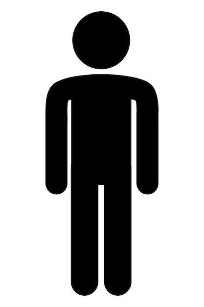 a black and white silhouette of a person