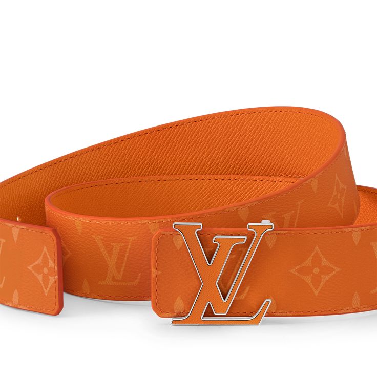 LOUIS VUITTON® - Lv Initiales 40mm Reversible Belt - Orange Louis Vuitton Belt Mens, Louis Vuitton Purses, Lv Crossbody Bag, Louis Vuitton Pattern, Luxury Details, Belts Men, Lv Purse, Louis Vuitton Crossbody, Goyard Bag