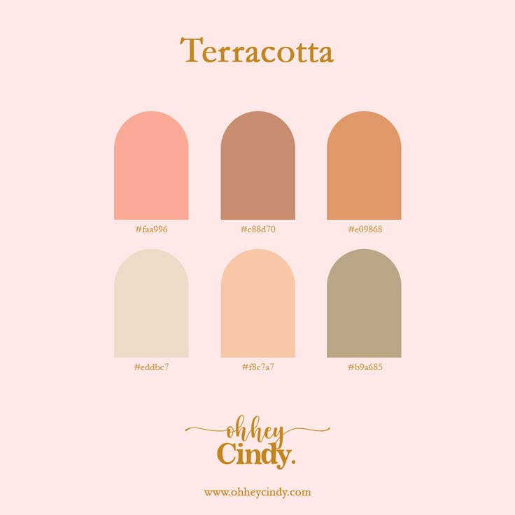 the different shades of terracotta