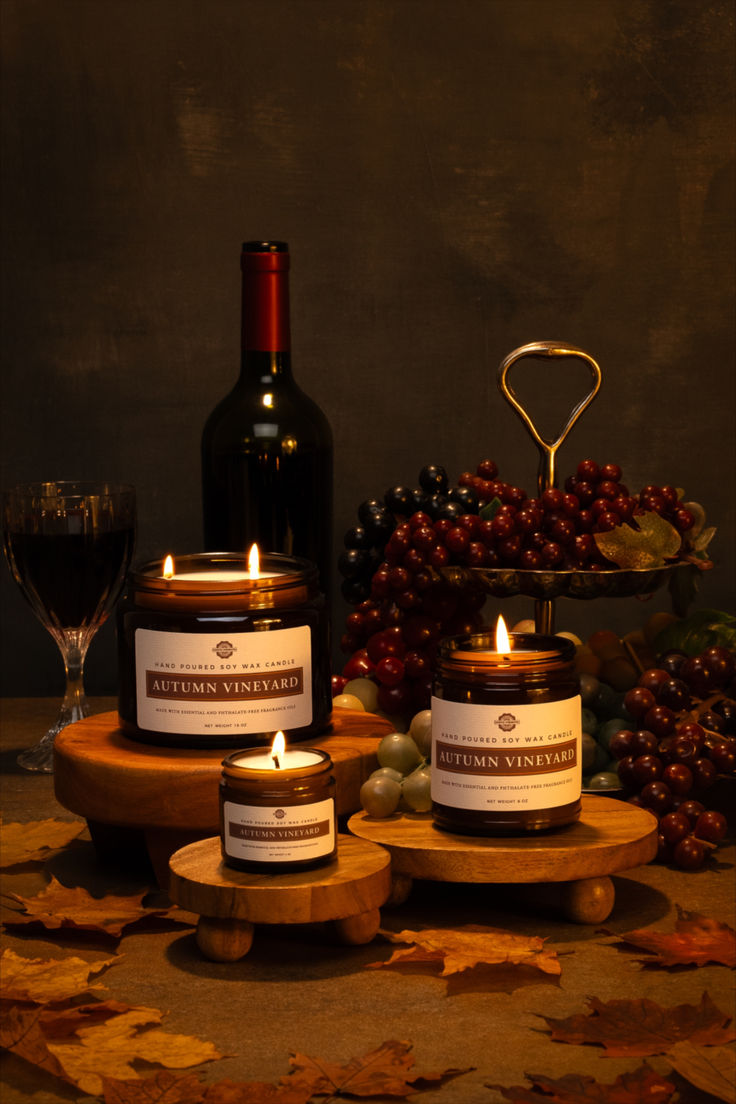 Made with the utmost care, each soy-candle is poured by hand and is free from harmful chemicals like lead and phthalates. Our non-toxic scents are derived from premium essential oils and Prop 65-compliant fragrance oils, ensuring a clean and refreshing burn. Autumn Vineyard is a sun-drenched escape where tangy citrus and ripe grape notes intertwine. Imagine gentle cool breezes carrying the promise of harvest through rolling hills. Autumn Vineyard, Candle Photography Ideas, Beautiful Wallpapers For Iphone, Orange Candle, Candles Photography, Good Night Love Images, Professional Boxer, Art Of Love, Rustic Candles