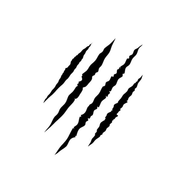 four claws are shown in black on a white background, and there is no image to describe