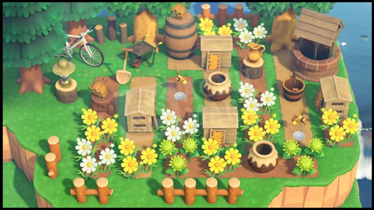 Acnh Honey, Cottagecore Animal Crossing, Acnh Items, Animal Crossing Island Inspo, Honey Farm, Acnh Cottagecore, Animal Crossing 3ds, Ac New Leaf, Animal Crossing Guide