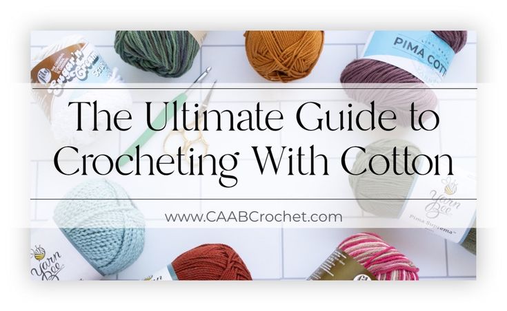 different types of crochet yarn with the words what are the different types of cotton yarn?