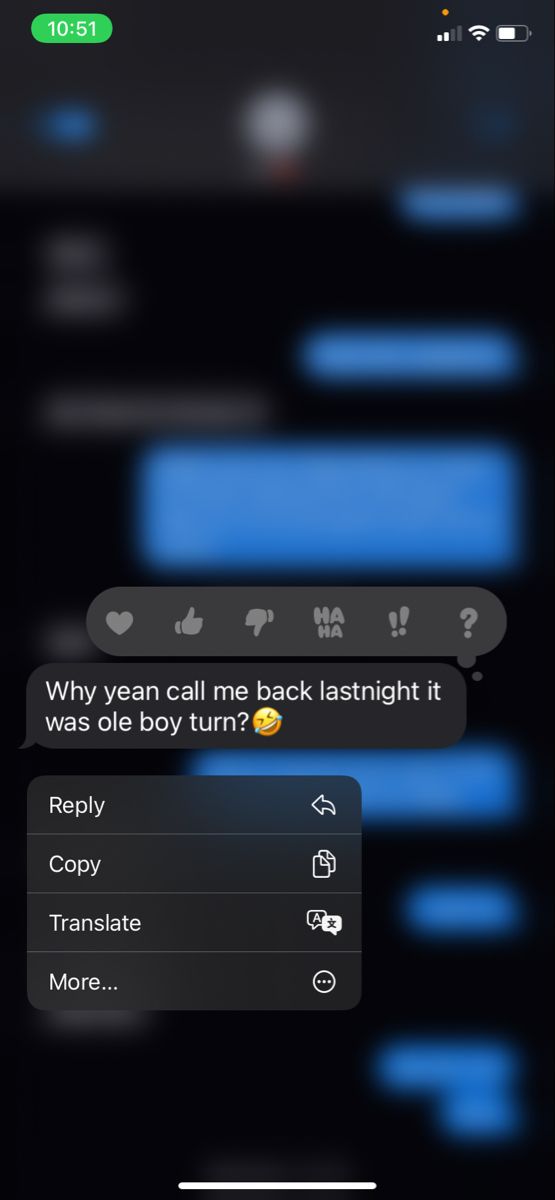 the text message is being displayed on an iphone's screen, and it appears to be