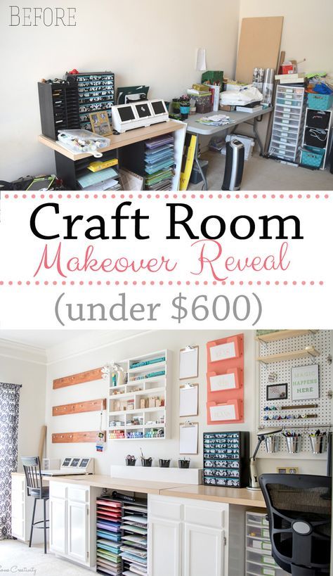 craft room makeover reveal under $ 600