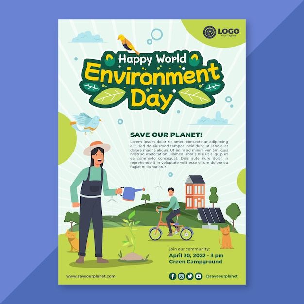 a poster for the environment day