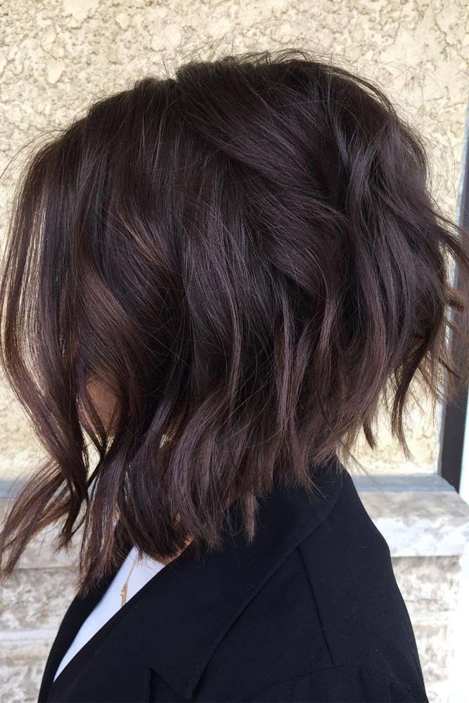 Dark Chocolate Hair, Dark Chocolate Brown Hair, Inverted Bob Hairstyles, Chocolate Brown Hair Color, Hair Color Chocolate, Chocolate Hair, Chocolate Brown Hair, Lob Haircut, Haircut For Thick Hair