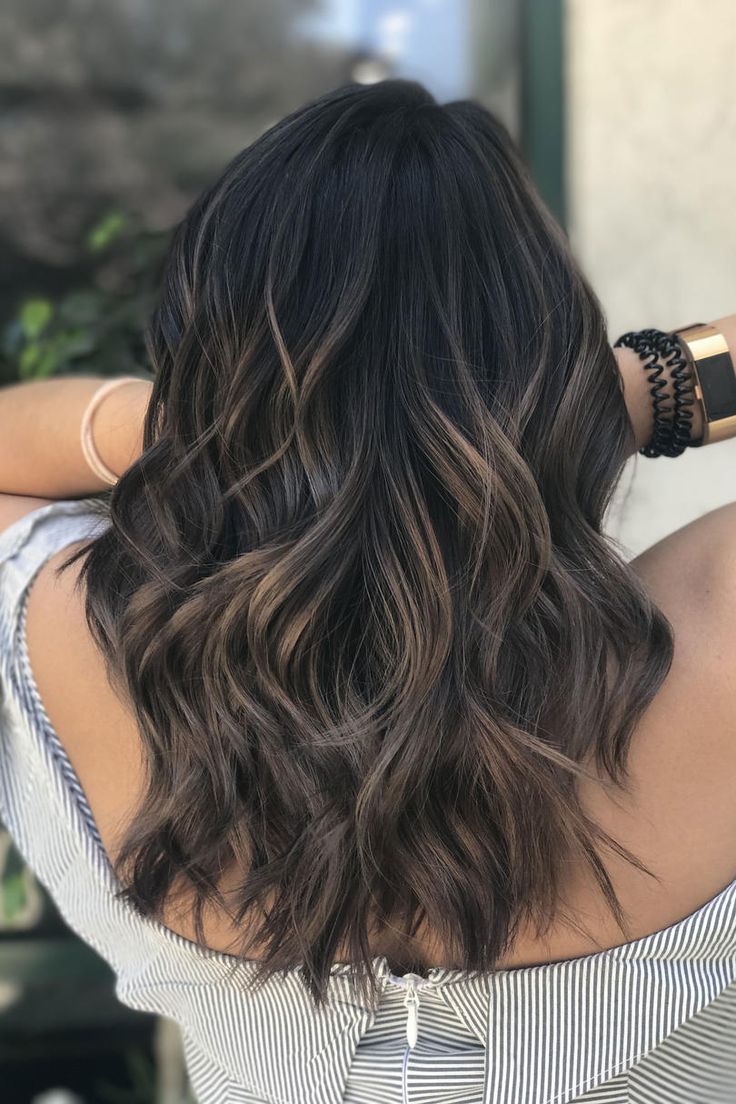 Highlights Inspiration, Dark Balayage, Blond Balayage, Brunette Balayage Hair, Brown Hair Balayage, Brown Balayage, Winter Hair Color, Hair Medium, Balayage Brunette