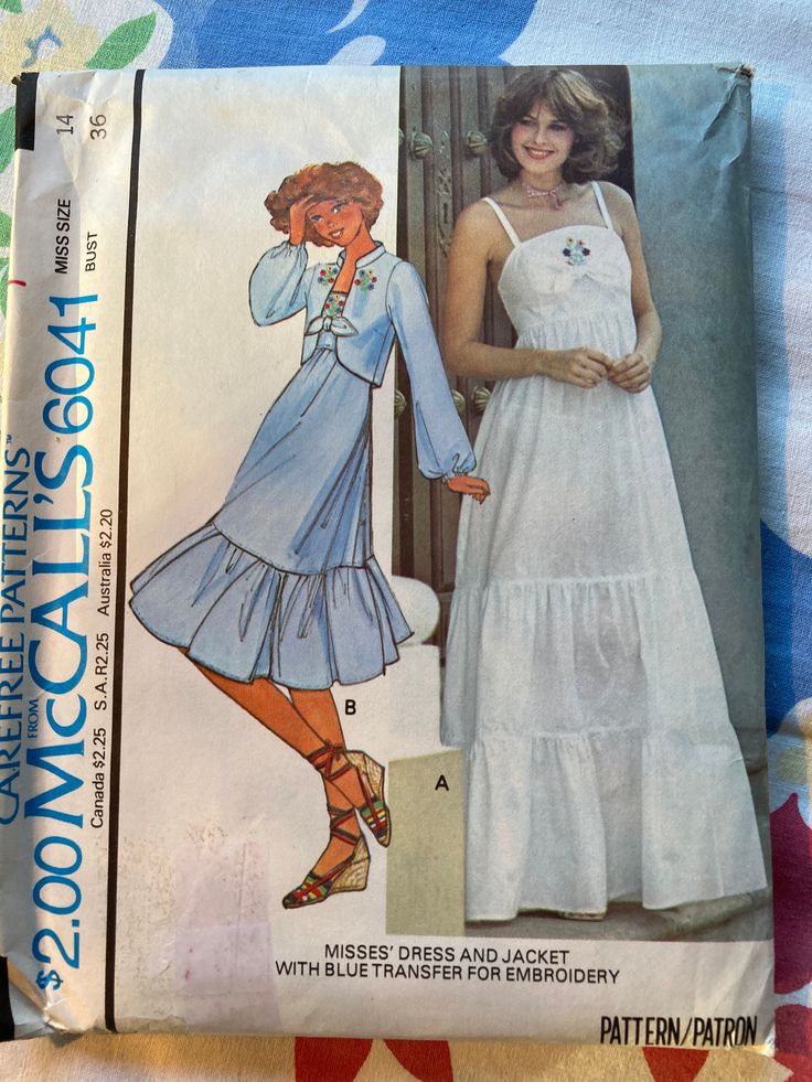 an image of a woman in a dress on the cover of a sewing pattern book