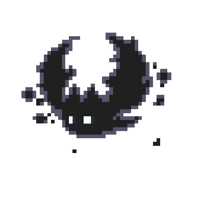 an image of a pixellated black and white object