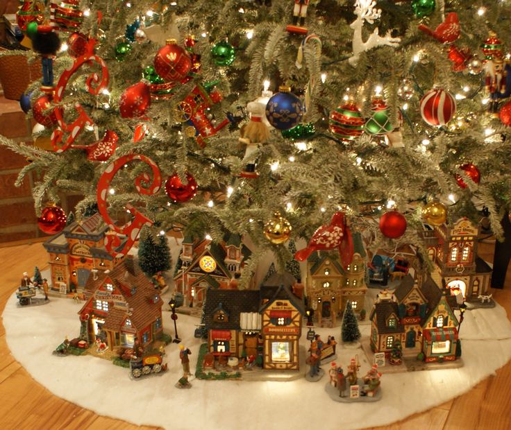 a christmas tree with many ornaments on it