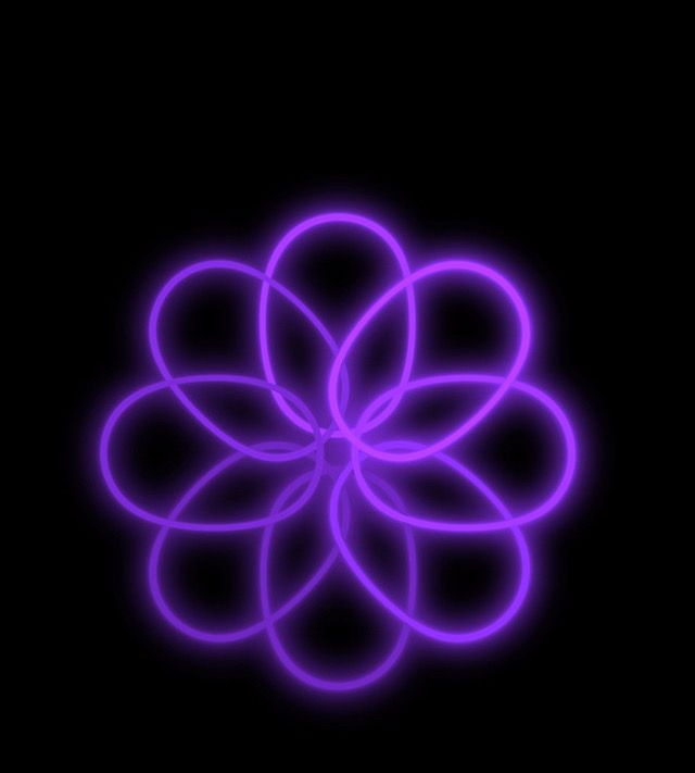 a purple flower on a black background