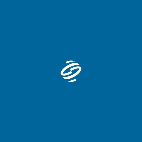 an image of a blue background with the letter s in white on top of it