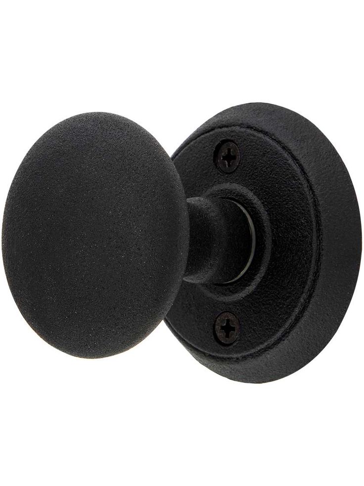 an image of a black door knob