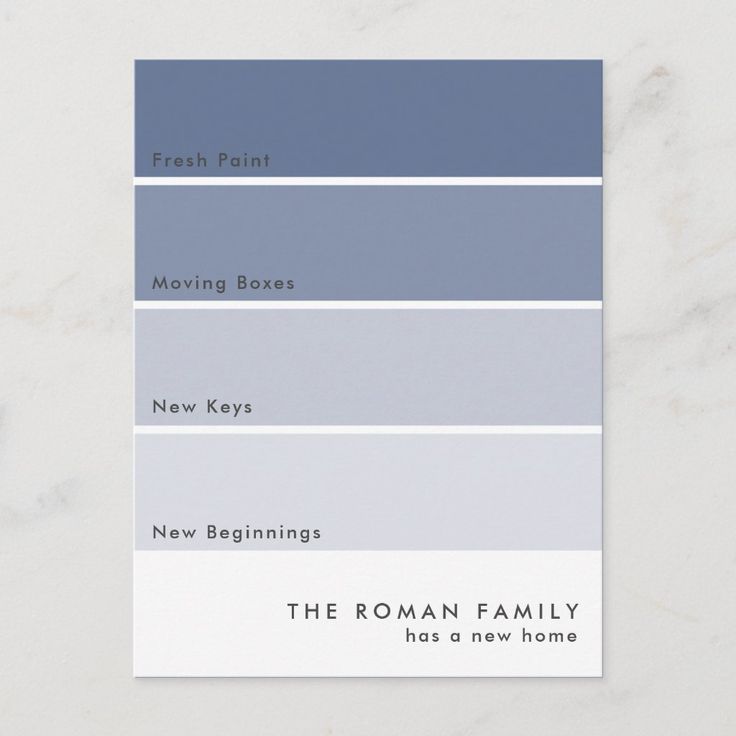 the roman family has a new home in it's color scheme, including blue and gray