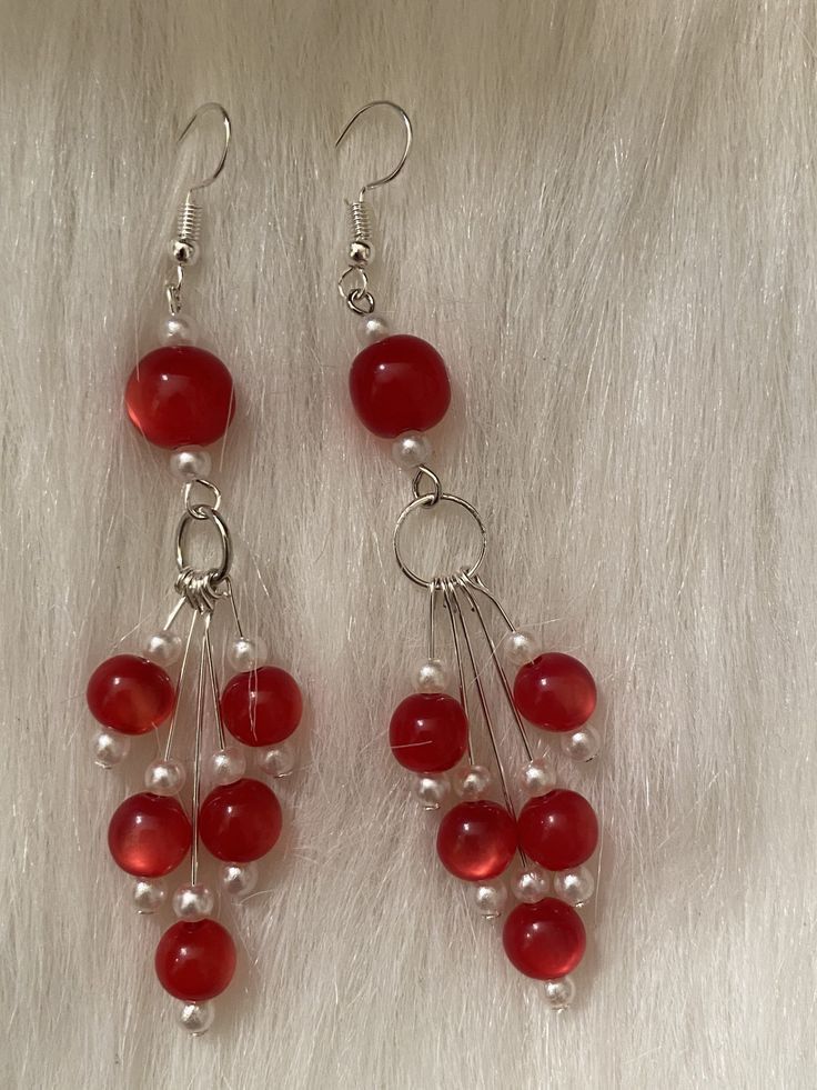 Earing Making Ideas Beads, Beaded Jewelry Designs Ideas, Diy Earrings Beads, Earing Tutorials, Earring Making Ideas, Jewelry Ideas To Make, Making Earrings Diy, Crystal Bead Earrings, Anting Manik