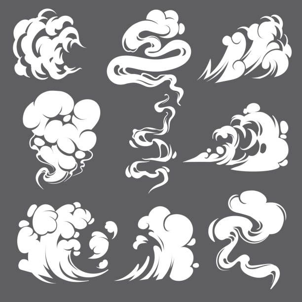 Comic smoke. Clouds steam explosion dust fog smog gas blast dust air trail puff smoking effect fire game draw cartoon, vector icon vector art illustration Comic Cloud, Draw Cartoon, Silhouette Illustration, Vector Art Illustration, Art And Illustration, Art Reference Poses, 그림 그리기, Drawing Tutorial, Art Tutorials