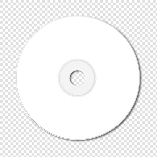 a white disc on a transparent background