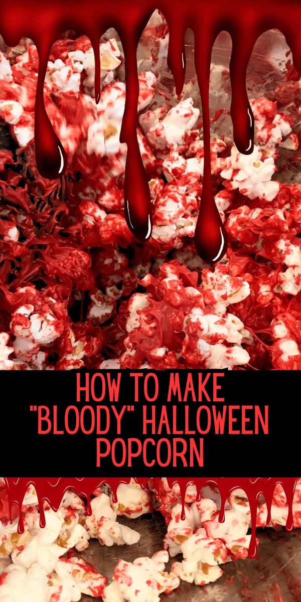 How To Make Red Bloody Halloween Popcorn For Halloween Party Treats - This popcorn for Halloween is great for Halloween party food easy ideas for teen Halloween party, gross foods for Halloween, vampire Halloween foods, horror snack ideas, tween Halloween party Halloween movie night, kids Halloween party food bar, party popcorn bar, or scary Halloween snacks for party. EASY POPCORN RECIPES HALLOWEEN TREATS! #halloweenparty #halloweenpopcorn #halloweenmovies #movienight #popcornbar #... Snacks For Party Easy, Halloween Party Food Easy, Gross Halloween Desserts, Food Bar Party, Halloween Snacks For Party, Gross Halloween Foods, Carnival Party Foods, Vampire Halloween Party, Kids Halloween Party Food