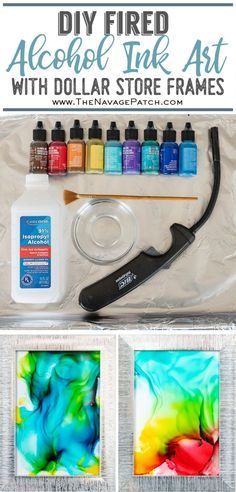 the instructions for how to make acrylic art with dollar store frames and supplies