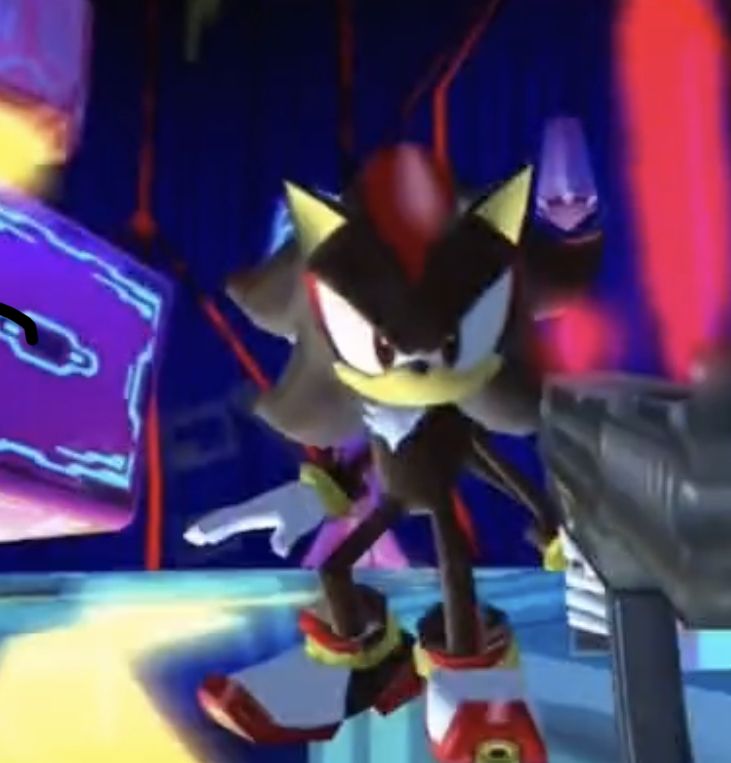 an image of a video game scene with sonic the hedgehog and other animated characters