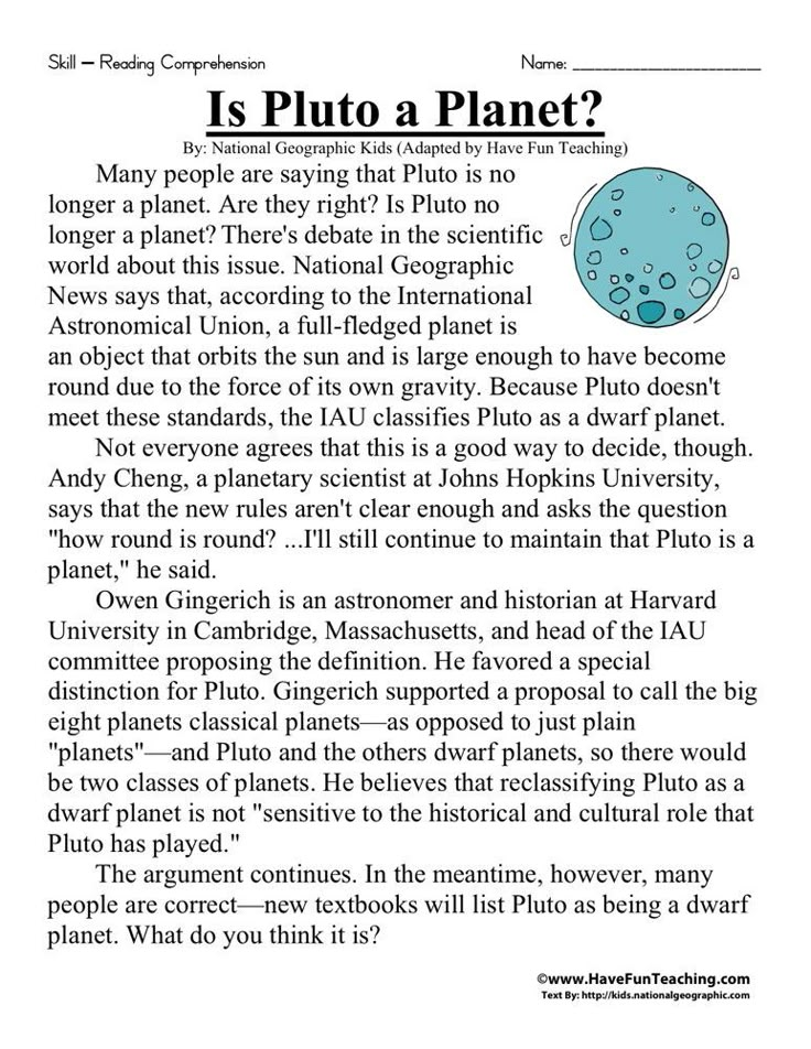 a page from the book is pluto a planet?