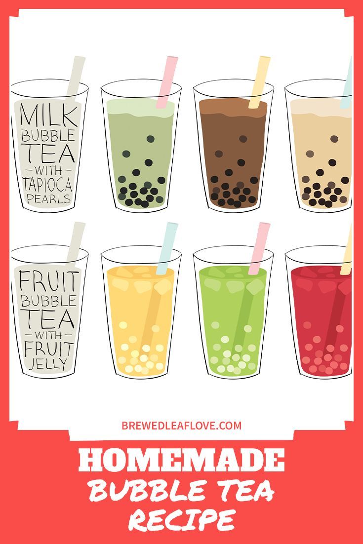 the homemade bubble tea recipe is ready to be eaten