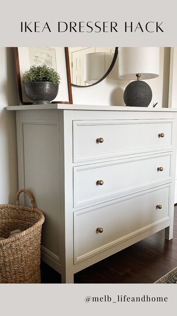 an ikea dresser hack with the words ikea dresser hack on top of it