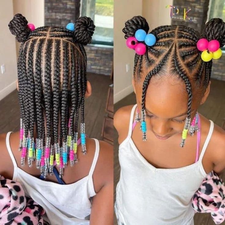 Cute Hairstyles For Black Kids, Twist Hairstyles For Kids, Girls Braided Hairstyles Kids, Black Kids Braids, Kids Braids Hairstyles, Toddler Braided Hairstyles, Black Kids Braids Hairstyles, Kids Style Hair, Kid Hair Styles