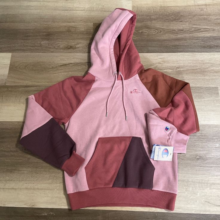 Women's Champion Classic Fleece Hoodie New With Tags Attached. Size Small Pink Sweatshirt With Kangaroo Pocket For Fall, Pink Fall Sweatshirt With Kangaroo Pocket, Pink Winter Sweatshirt With Kangaroo Pocket, Winter Pink Sweatshirt With Kangaroo Pocket, Pink Fleece Hoodie With Kangaroo Pocket, Pink Hoodie With Kangaroo Pocket For Streetwear, Pink Fleece Hoodie For Winter, Pink Fleece Winter Hoodie, Pink Fall Hoodie With Kangaroo Pocket