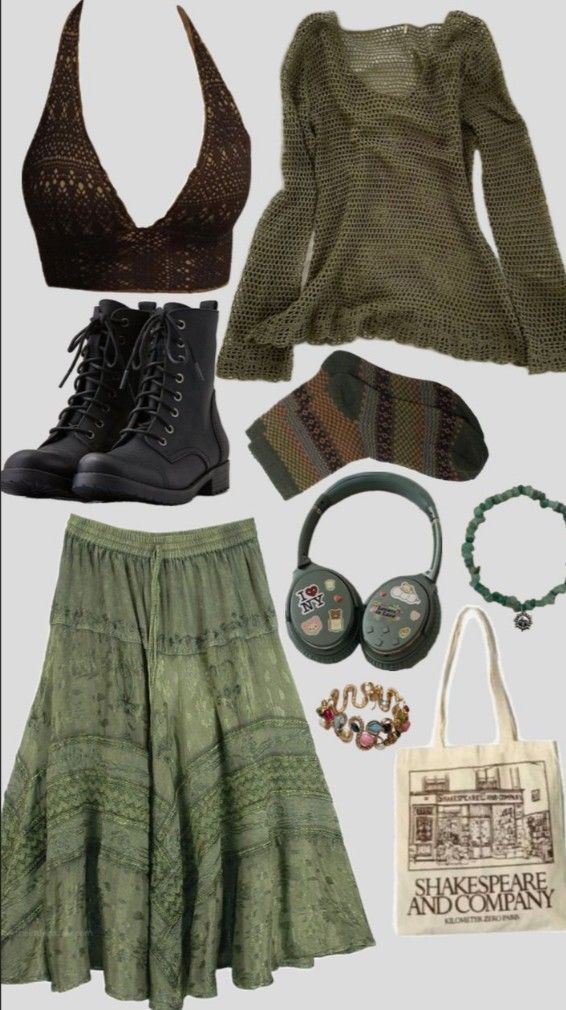 Fall Fairycore Outfits, Hozier Aesthetic Outfit Concert, Hozier Concert Outfits, Hozier Outfit Aesthetic, Nature Core Outfits, Hozier Inspired Outfits, Earth Core Outfits, Hozier Concert Outfit Ideas, Fairycore Outfit Aesthetic