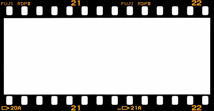 a film strip with numbers on it