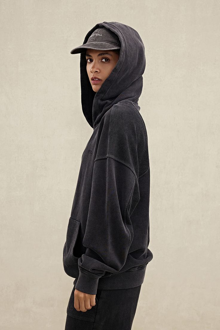 Stay comfortable and stylish in this YPL Full Zipper Hoodie. It includes a hood and a full zipper, perfect for cool weather, plus two large front pockets to carry small items. It also features YPL embroidery on the chest for an added touch of style. Sporty Washed Black Sweatshirt With Pockets, Sporty Washed Black Hoodie With Pockets, Winter Hoodie With Kangaroo Pocket In Washed Black, Winter Hoodie With Drawstring In Washed Black, Washed Black Hooded Hoodie With Pockets, Hooded Washed Black Sweatshirt With Pockets, Winter Washed Black Hoodie With Drawstring, Washed Black Hooded Sweatshirt For Winter, Hooded Sweatshirt With Drawstring In Washed Black