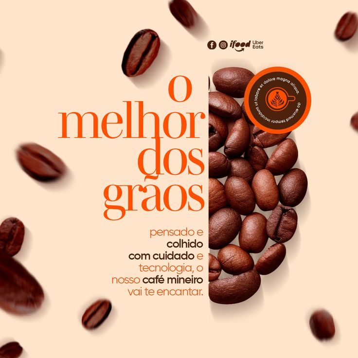 coffee beans with the words mellor dos gras in spanish