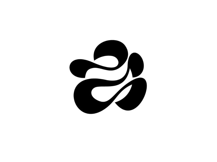 a black and white logo with the letter s