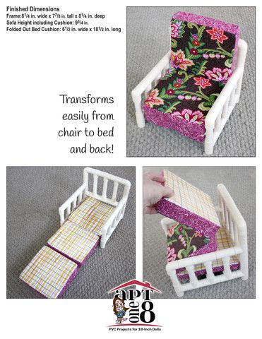 the instructions for making a doll house bed