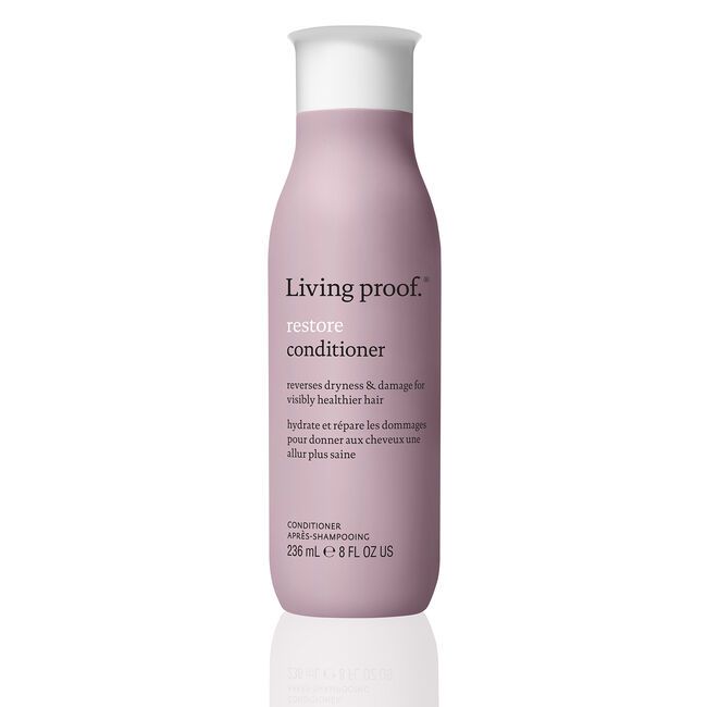 Living Proof Restore Conditioner is a moisture-balancing conditioner for dry, damaged hair that when used as part of the Restore System helps hair behave like it was not damaged at all. The Restore System is designed to work together to help dry, damaged hair appear visibly healthier. Instantly restores damaged hair cuticles so they act more like new. Restores moisture levels to that of healthier, undamaged hair. Repels dirt and oil so you can shampoo and style less often for a healthier hair ca Living Proof Restore Conditioner, Living Proof Oil, Conditioner For Dry Damaged Hair, Restore Damaged Hair, Healthy Hair Care, Hair Cleanse, Citrus Fragrance, Healthier Hair, Sodium Lauryl Sulfate