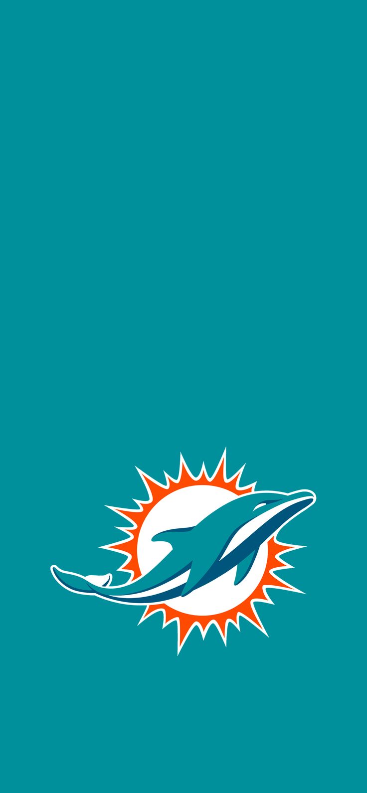 the miami dolphins logo on a blue background